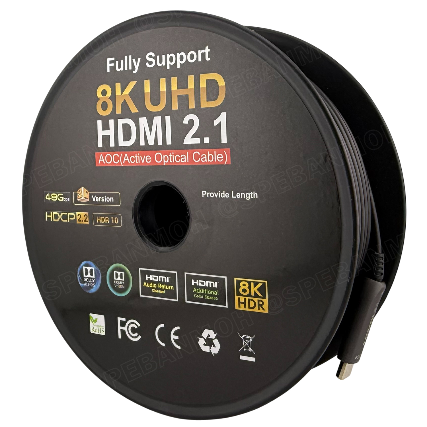 [ 1 เส้น ] GS-V218K สาย HDMI 50-10M 8K Version 2.1 Support 8K 4K สายต่อทีวี ต่อจอมคอม สายต่อโน๊ตบุ๊ค HDMI 2.1 ต่อโปรเจเตอร์ TV Nintendo XBox Playstation PS4 PS5 Support Dolby Atmos HDTV Male Wire for PC Monitor Gold Plated Connector ความละเอียดสูง