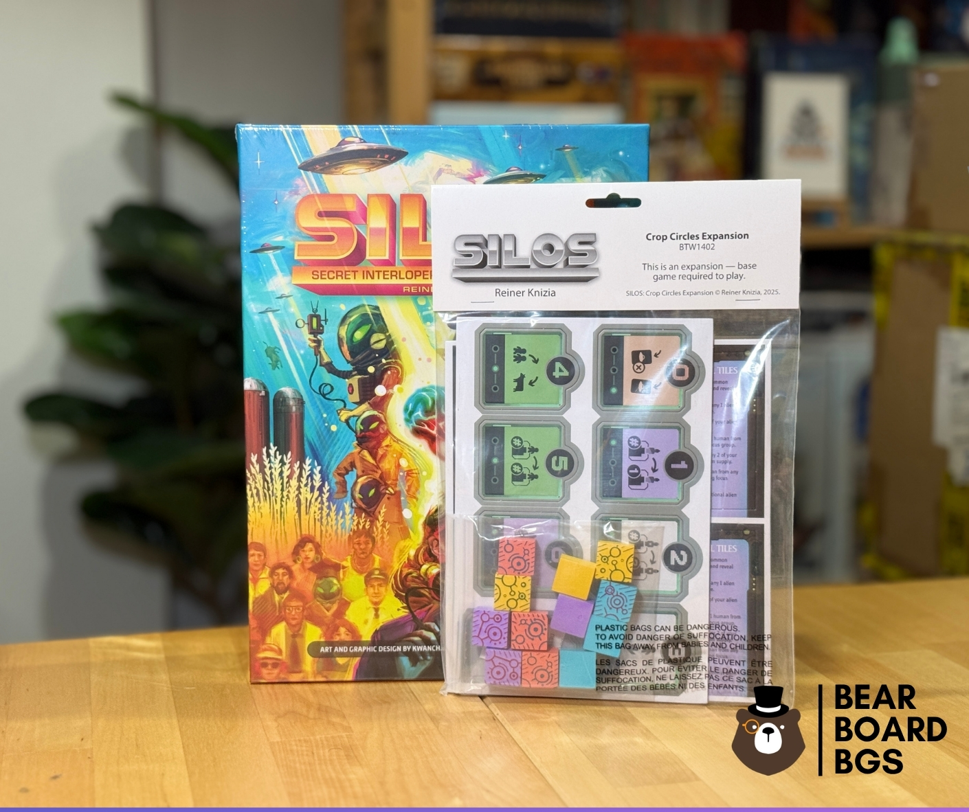 SILOS: Secret InterLopers from Outer Space! และส่วนเสริม Crop Circles Module บอร์ดเกม ของแท้