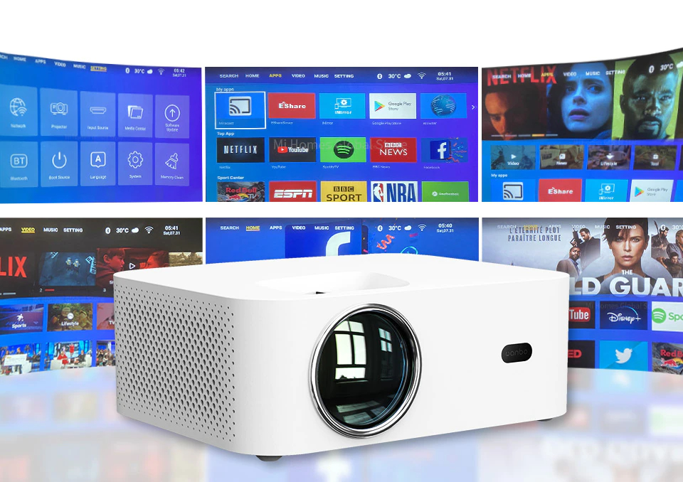 Wanbo X1 Pro Projector WNB-6970885350122 สินค้ารับประกัน 1 ปี