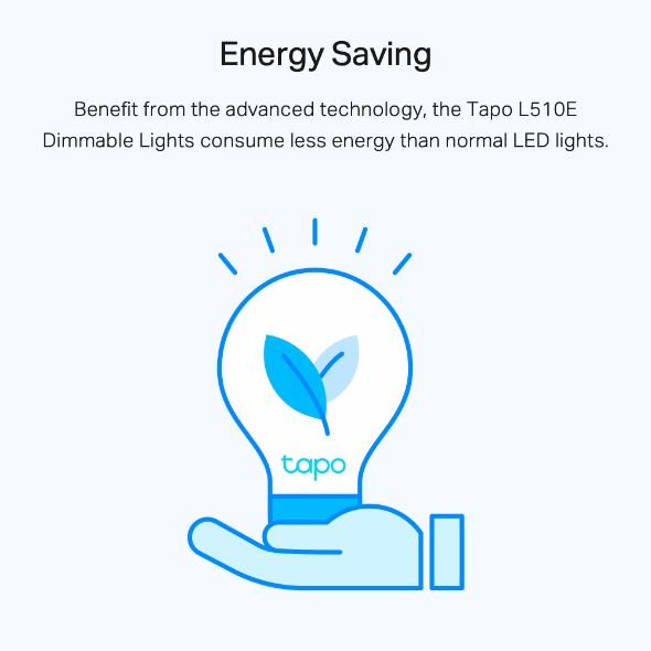 TP-LINK Tapo L510E Smart Wi-Fi Linght Bulb, Dimmable รับประกันศูนย์ 1 ปี