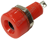 [ 5ชิ้น ] BDP-007 บานานาแจ็ค ติดแท่น (Banana Socket) Ø 4 mm แดง (Red) บานานาแจ็ค Banana Jack ปลั๊กกล้วยติดแท่น Biding Post Mounting Type ปลั๊กก้วย ตัวเมีย ติดเเท่น Test Lead Socket ไบดิ้งโพส ปลั๊ก แจ็ค ไบดิ้งโพส ขั้วต่อทดลอง ปลั๊กตัวเมีย เดี่ยว แบบ ยึดติด