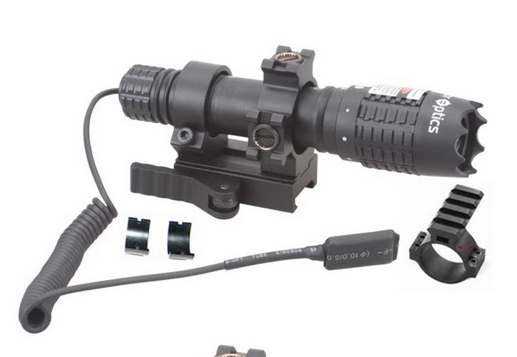 Vector Optics Magnus Hunting Tactical Green Laser Flashlight with Illuminated Designator Torch Light เลเซอร์ และไฟฉายในตัว สีเขียว คุณภาพสูง