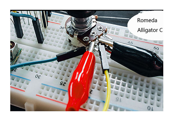 สายไฟแดงดำยาว 50 ซม.พร้อมแจ็ค และปากจระเข้ 1 คู่