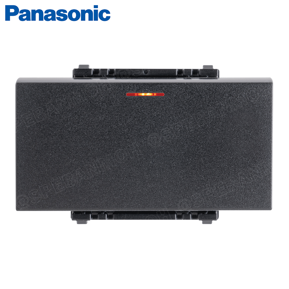 WEGN5551B INITIO PANASONIC สวิตซ์หิ่งห้อยทางเดียว (ปิดมีไฟ) <ขนาดใหญ่> Illuminated Switch "B" Single Pole 16AX 250V∼