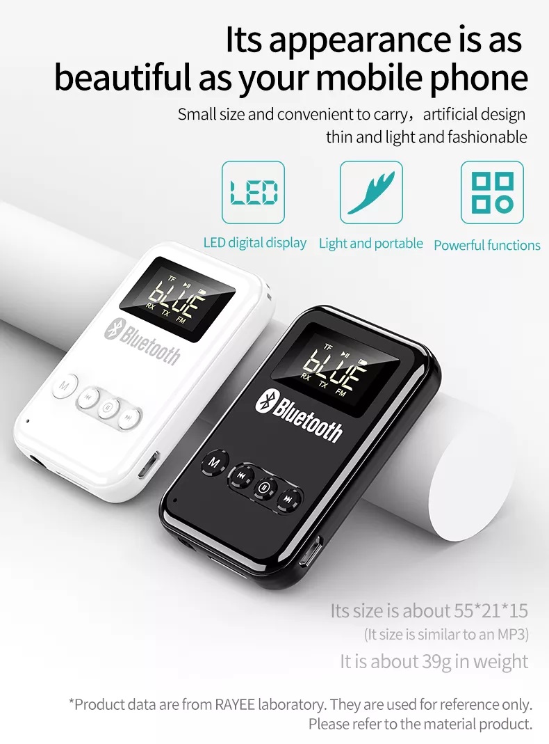 เครื่องเล่น MP3 บูลทูธ MP3 Player Bluetooth LCD Music เมม16GB+ตัวอ่านการ์ด+สาย AUX+สายชาร์จ อุปกรณ์เสริมครบเซ็ต!!