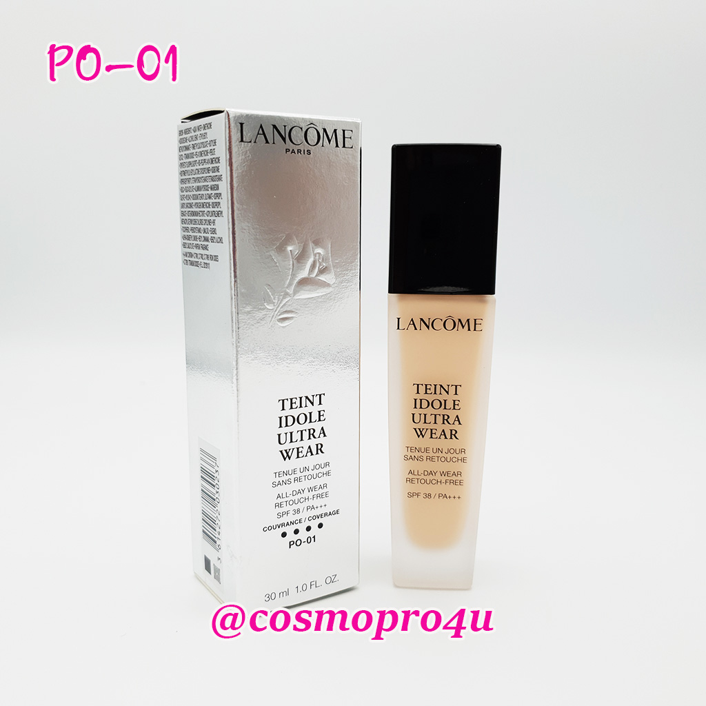 รองพื้นคุมมัน LANCOME Teint Idole Ultra Wear 30ml กล่องเงิน เคาน์เตอร์ ลังโคม แต๊งท์อิโดว์