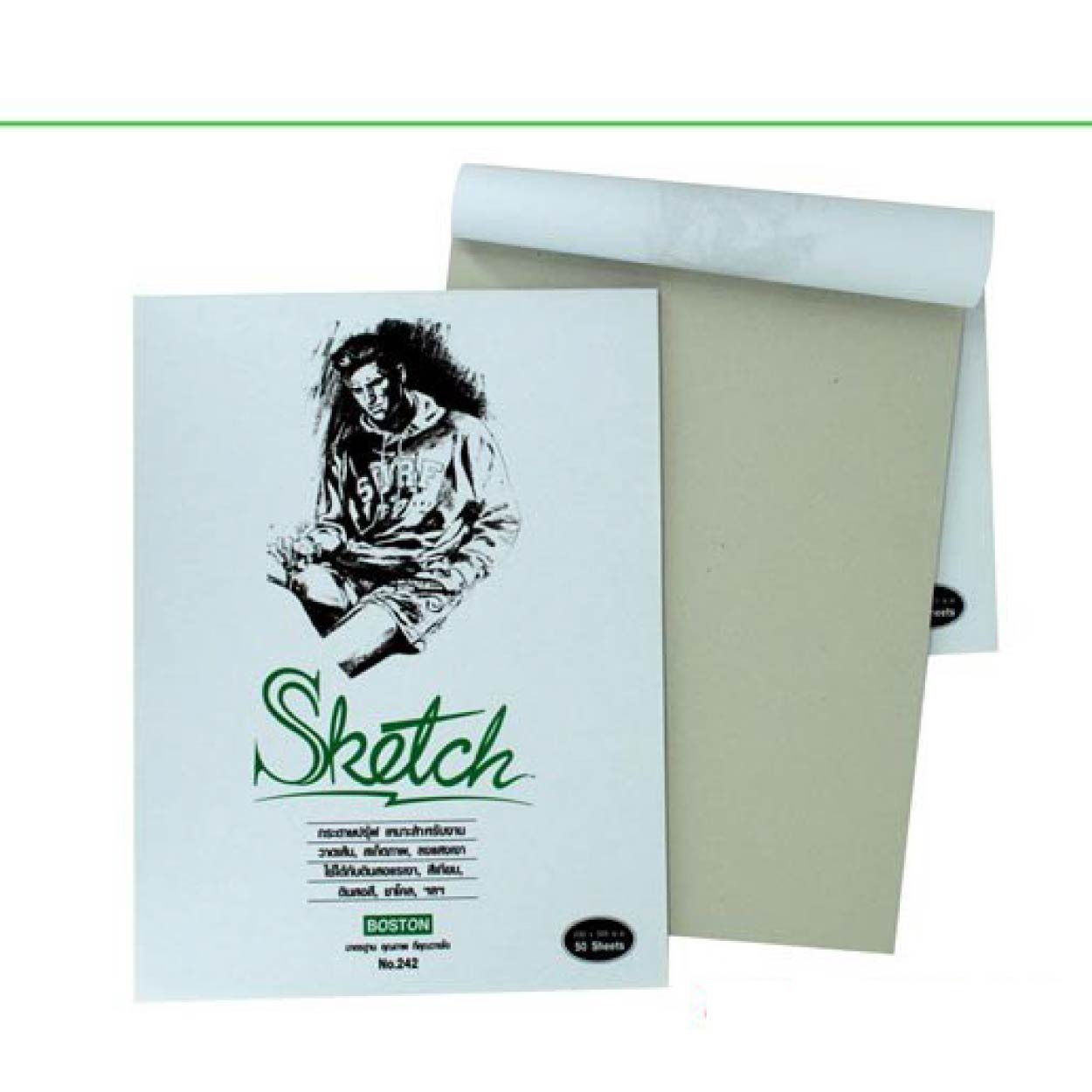 Sketch book กระดาษปรุ๊ฟ สมุดสเก็ต สมุดวาดรูป BOSTON No.242 และ No.243