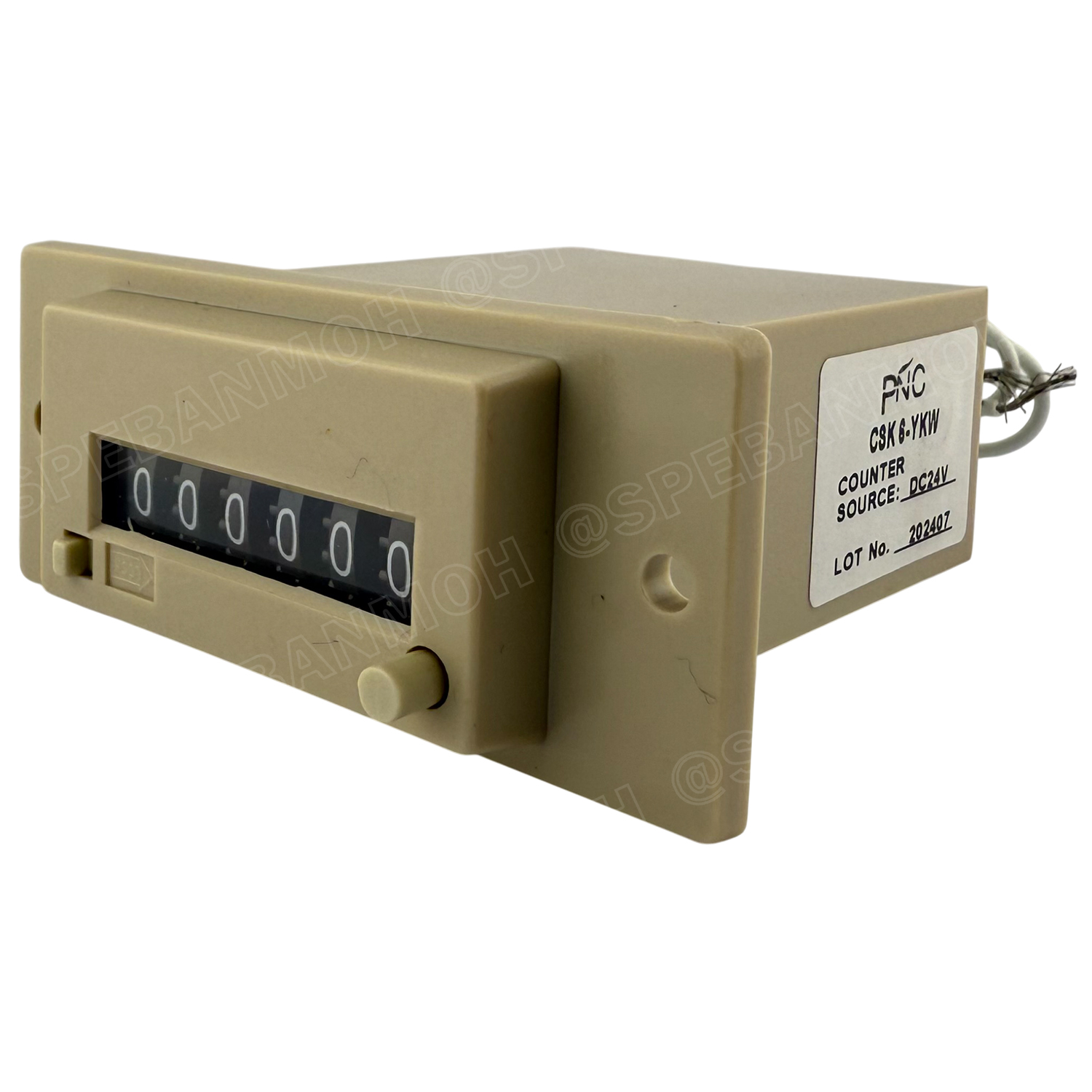 [ 1 ชิ้น ] CSK6-YKW เครื่องนับจำนวน แบบแมกเนติก 6หลัก MACHINE COUNTER WITH WINGS Pulse Counter อนาล็อค เค้าท์เตอร์ Analog Counter ตัวนับจำนวนอัตโนมัติ ใช้ร่วมกับเซนเซอร์ CSK6 ตัวนับจำนวน อุปกรณ์นับจำนวน เครื่องนับจำนวนใช้ไฟฟ้า พร้อมปุ่ม Reset