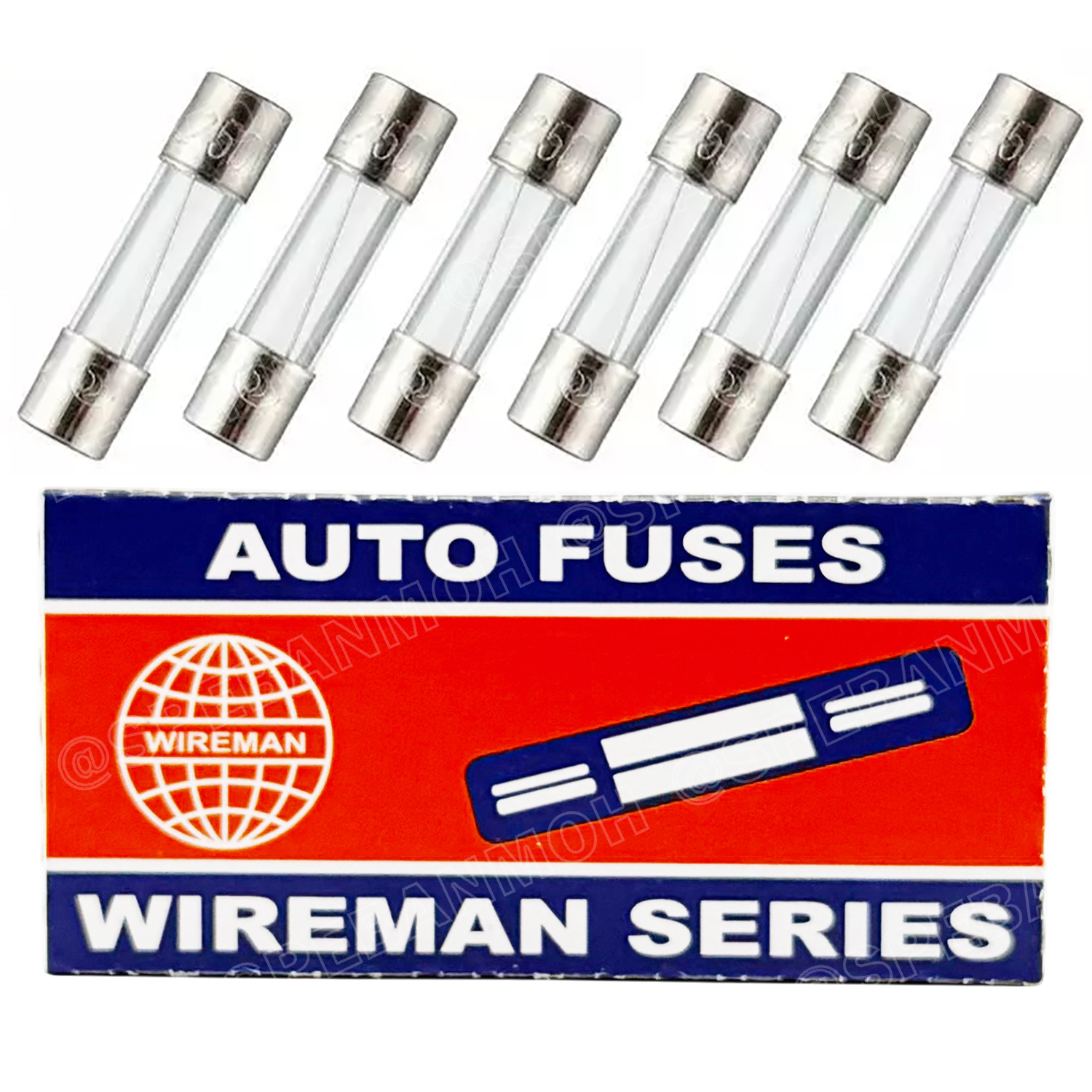 [ 10ชิ้น/กล่อง ] ฟิวส์หลอดแก้ว FGS FGL Wireman Auto Fuse 5x20mm 6x30mm ฟิวส์คอนโทรล วายแมน 20mm 30mm ฟิวส์สำหรับปลั๊กไฟ 250VAC ฟิวส์แก้ว GLASS TUBE FUSE ฟิวส์แก้วสั้น ฟิวส์แก้วแบบยาว ฟิวส์กลาส