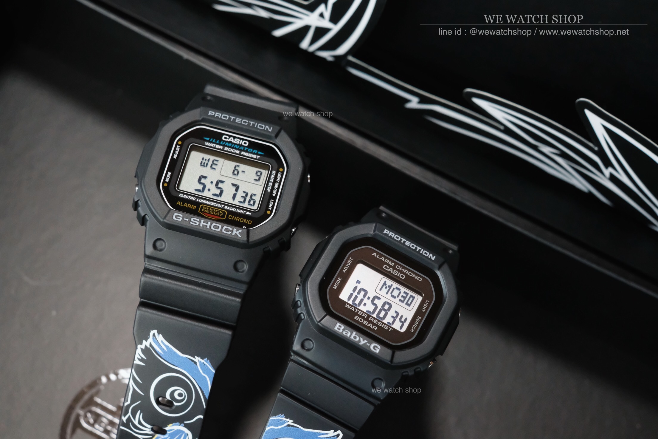 CASIO G-SHOCK x Urboy TJ DW-5600E-1VDF สีดำ Limited edition สินค้าใหม่ ของแท้ รับประกันศูนย์ CMG