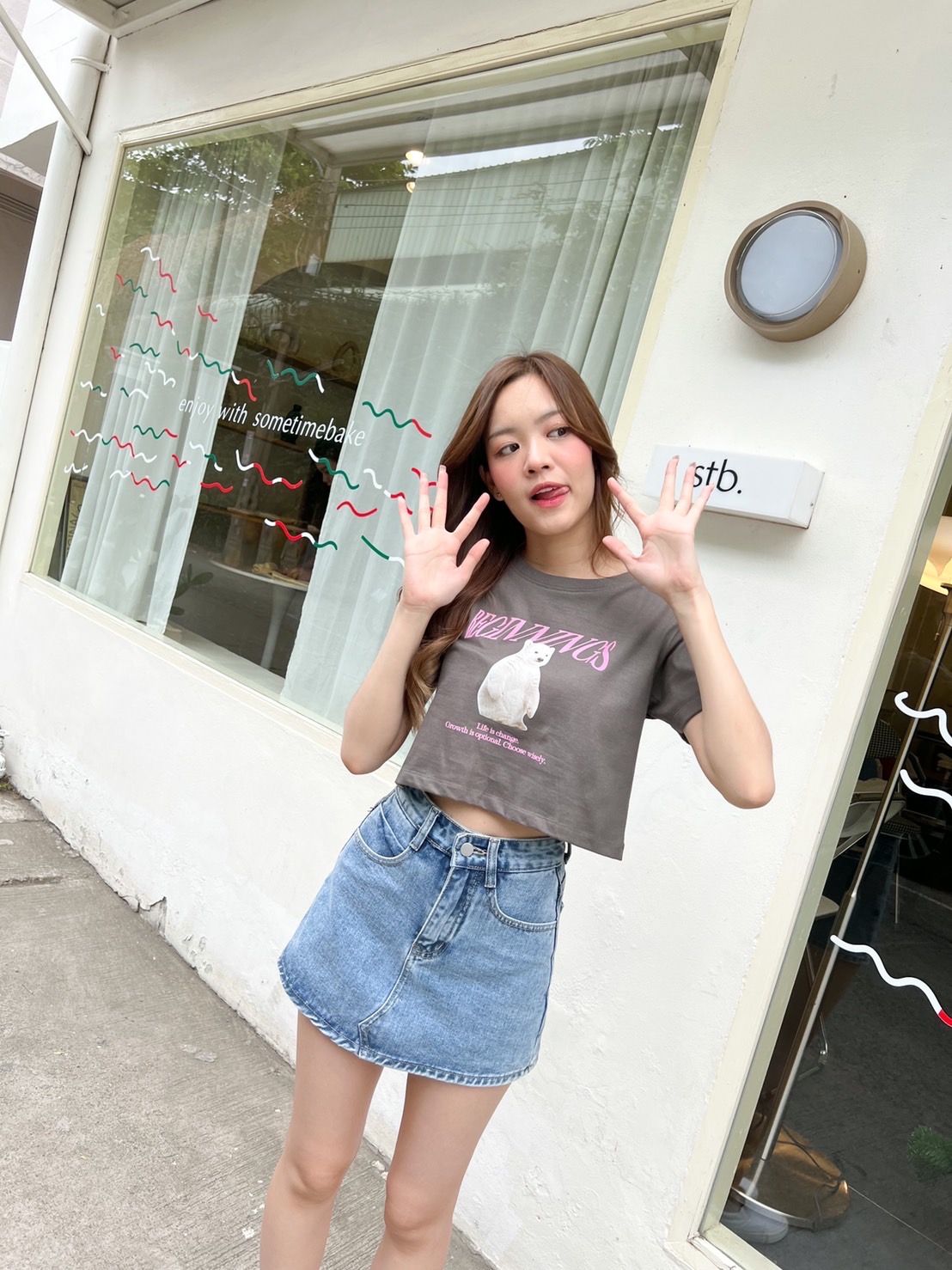 BEAR Crop Tee เสื้อครอปน้อนหมี