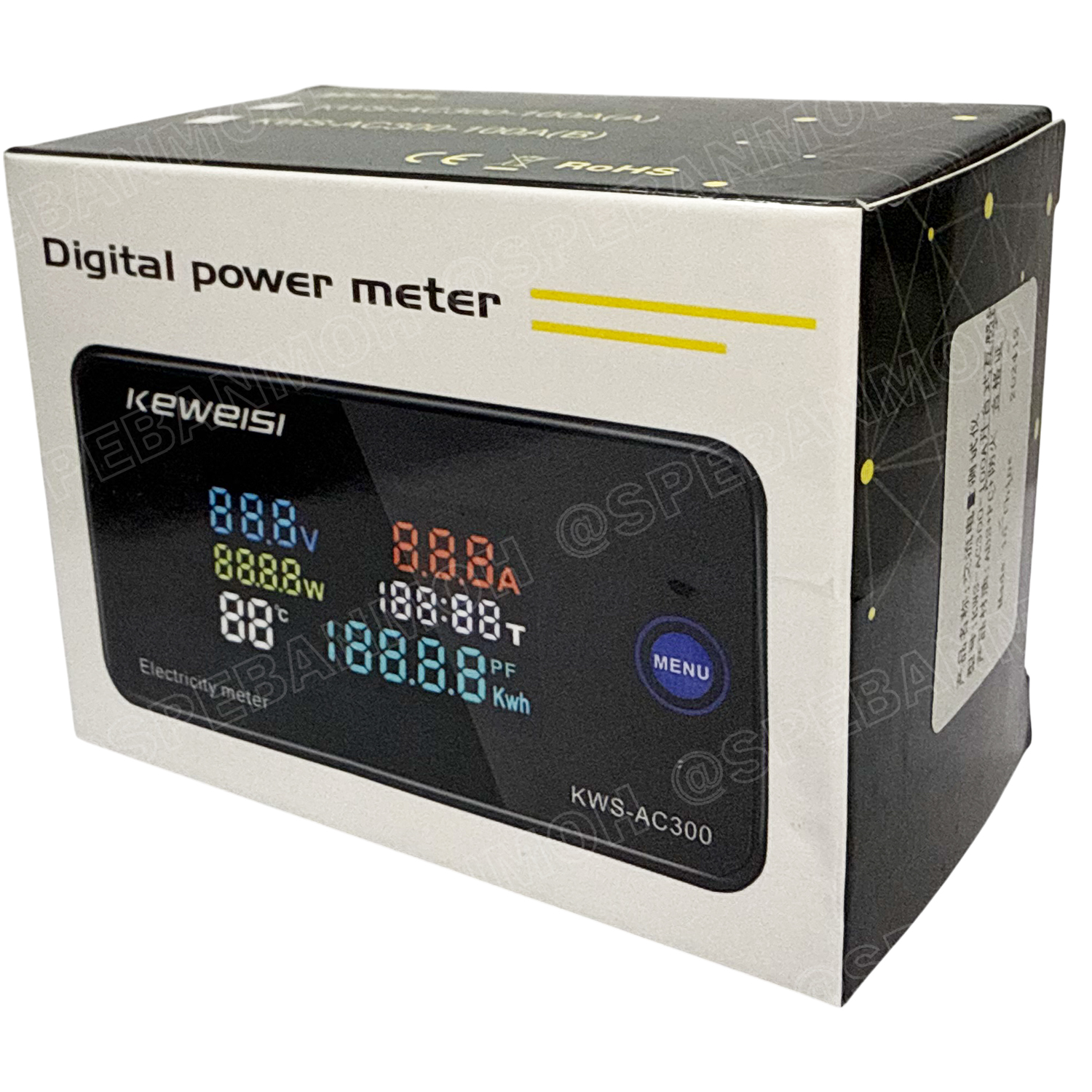 [ 1 ชิ้น ] KWS-AC300 ดิจิตอล พาแนลมิเตอร์ Digital Multi-Function Panel Meter พาแนลมิเตอร์ Panel Meter มิเตอร์ติดหน้าตู้ มัลติมิเตอร์ วัดกระแส วัดแรงดัน AC Meter 50-300VAC 100A With CT Power Meter 30kW Temp Meter วัดอุณหภูมิ มิเตอร์วัดอุณหภูมิ
