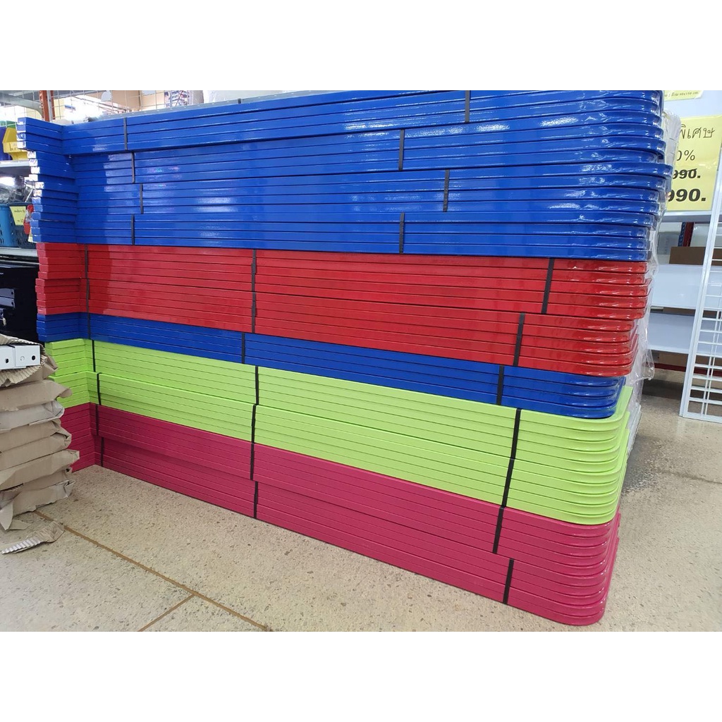 ชั้นปีกนก1ด้าน 4ชั้นรวมฐาน 70x150 cm. มีล้อ ชั้นวางสินค้า ชั้นวางของ ชั้นเรียงสินค้าชั้นมินิมาร์ท ชั้นวางขายสินค้า