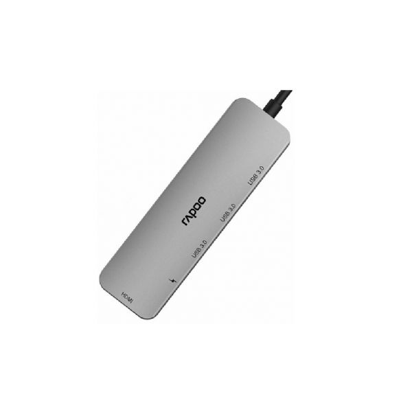 RAPOO Adapter XD100C-GREY Multifunction Adapter (5 in 1) ประกัน 1 ปี