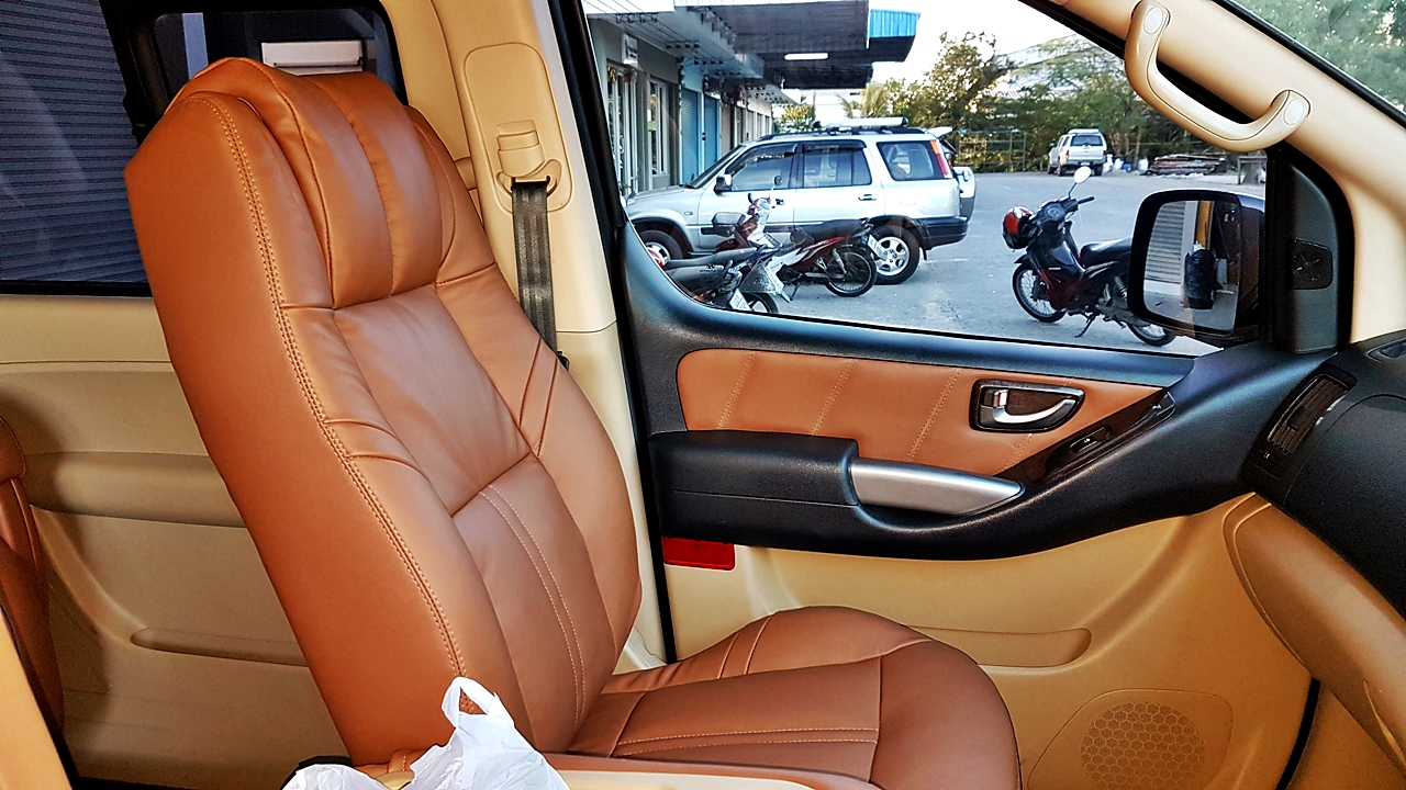 เบาะแถวคนขับแปลงทรง หุ้มใหม่ รถฮุนได hyundai staria