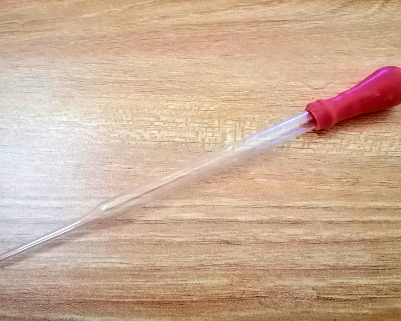 หลอดหยดแก้วพร้อมจุกยางขนาด 10 ml.