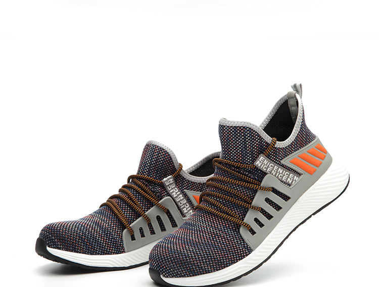 HOT SPORT NO.5 รองเท้าเซฟตี้ผ้าใบ หัวเหล็ก ดีไซน์สปอร์ต