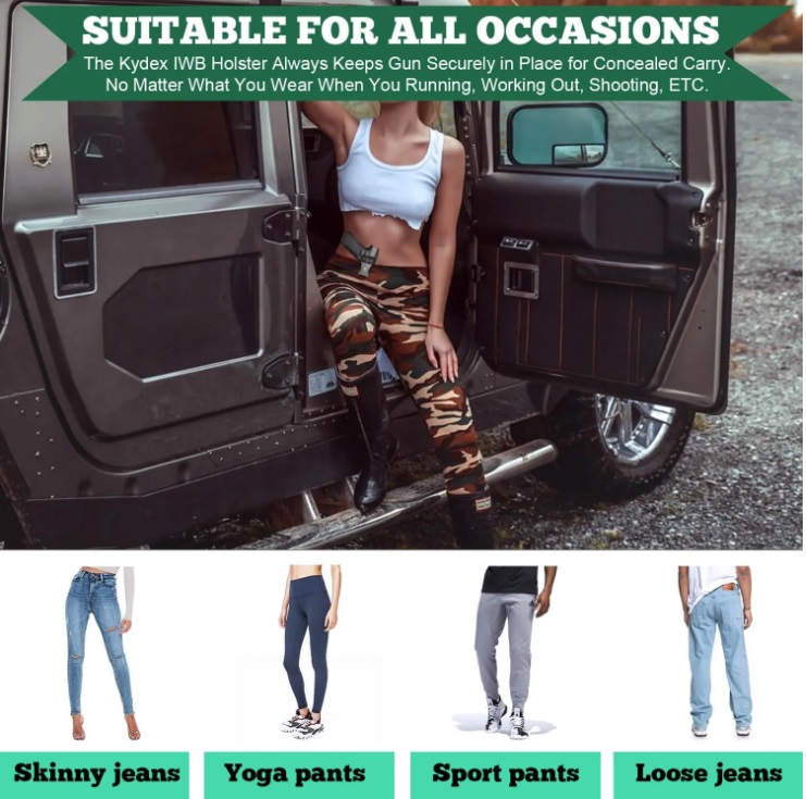 ซอง พกใน Smith & Wesson M&P Shield 9mm EZ Right Handed USA WARRIORLAND Pistol Holster Kydex