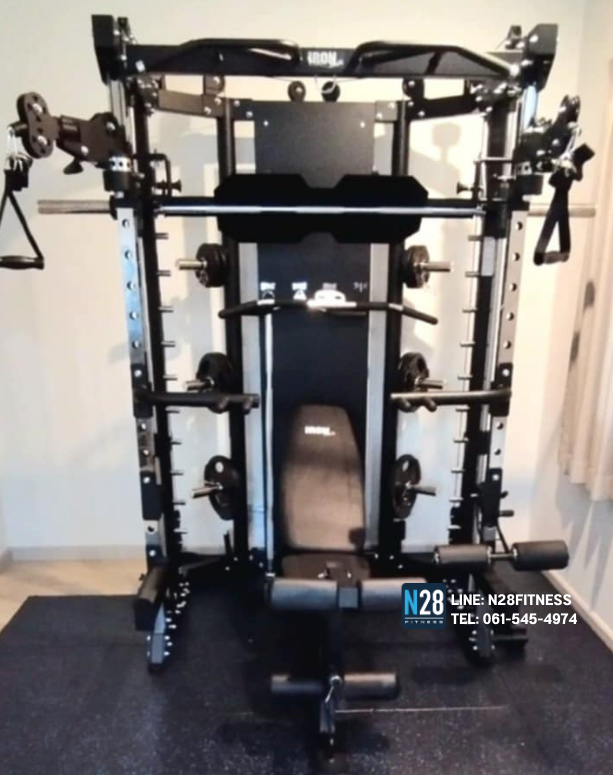 สมิทแมชชีนG15 Smith Machine Iron Smith G15 ม้านั่ง204+แผ่นน้ำหนัก50 kg
