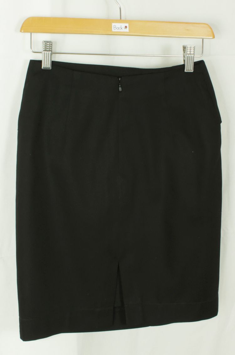 กระโปรงแฟชั่น&ทำงาน กระโปรงทรงสอบแต่งจับจีบระบาย ผ้าคอตต้อนญี่ปุ่นสีดำ / SK-107