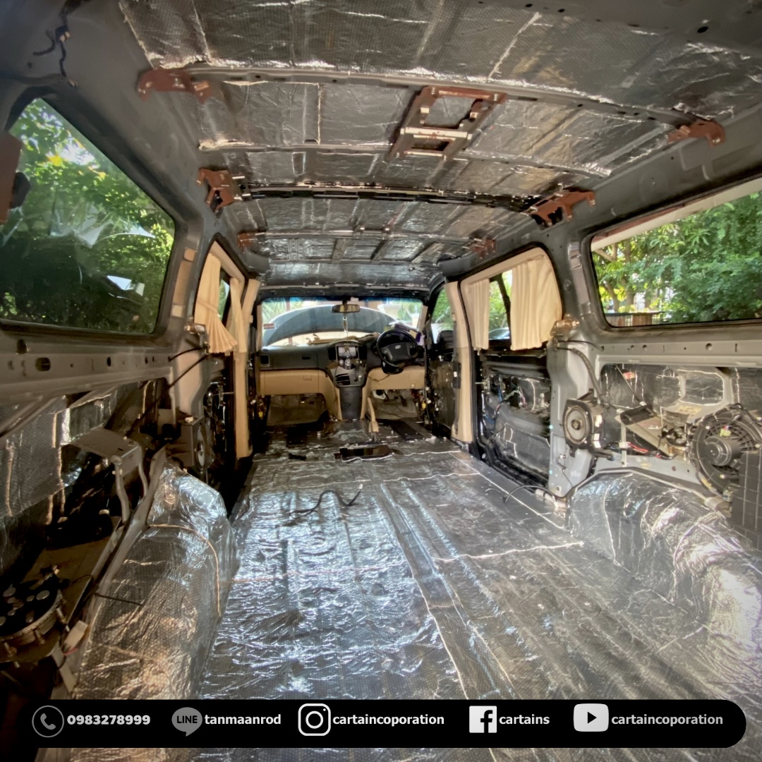 แดมป์ทั้งคัน Hyundai h1 พื้น ทั้งคัน หลังคา ด้านข้าง กาบบันได ประตู5บาน 2ชั้น