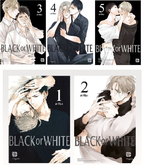 (แยกเล่ม) BLACK OR WHITE เล่ม 1 - 6 (Mg) ซาจิโมะ (18++)
