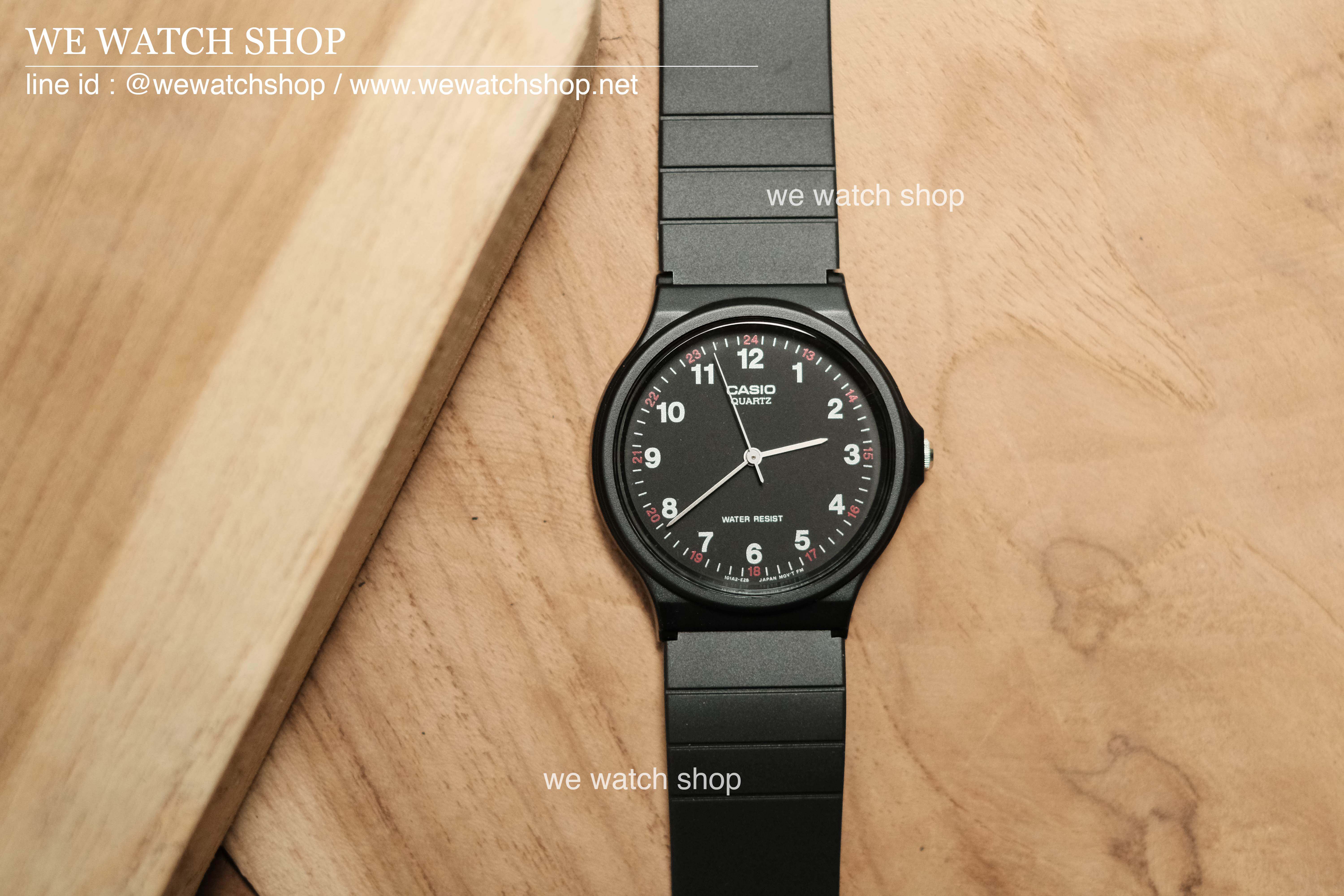 CASIO NORMAL รุ่น MQ-24-1BLDF สีดำ จอดำ สินค้าของเเท้