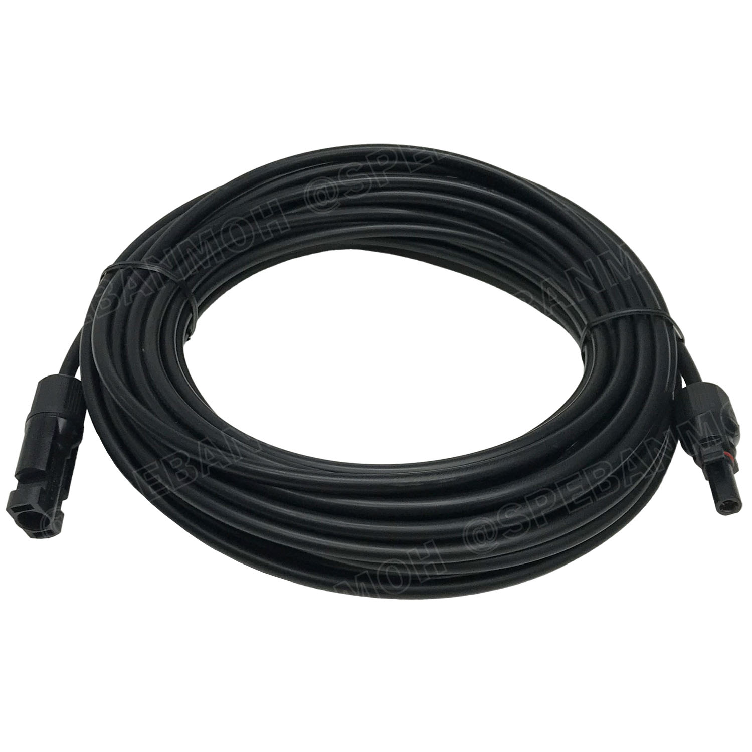 [ 1เส้น ] สายไฟโซลาเซลล์ ผู้ เมีย สีดำ Black พร้อมหัว BFPV-4.0 MC4 Solar PV Cable PV1-F With MC4 Connector Male And Female มาตรฐาน TUV TINNED COPPER สายPV ฉนวนสองชั้น 1000VAC 1500VDC สายใช้งานภายนอก Dubble Jacket สาย MC4 1x4.0mm2 Solar Cable PV1-F Copper