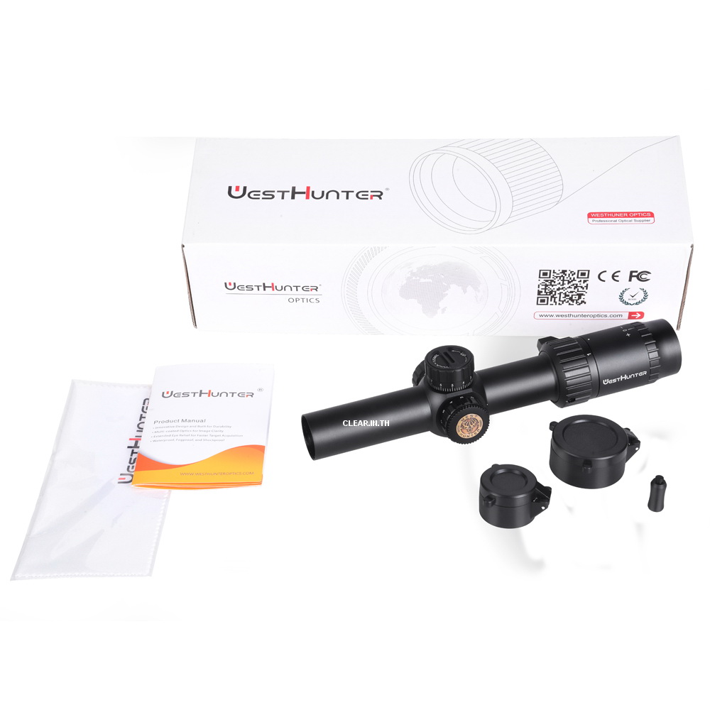 กล้องติดปืน WEST HUNTER HD 1-6X24IR scope Compact