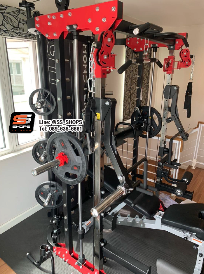 สมิทแมชชีน Smith Machine Monster Force G11+ม้านั่ง204+แผ่นน้ำหนัก 50 kg