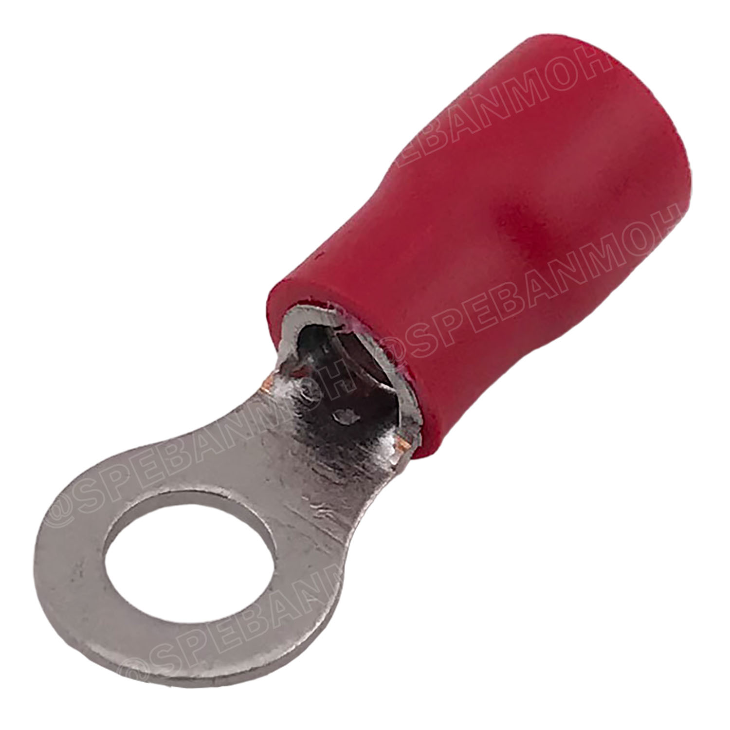 [ 100 ตัว/ถุง ] RV5.5-5 สีแดง Red สำหรับสาย 4.0-6.0 sq.mm 12-10AWG หางปลากลม หางปลาหุ้มฉนวน เทอร์มินอล หางปลาย้ำสายไฟ หางปลา หางปลากลมหุ้ม หางปลาแฉก Terminal Crimping หางปลา กลมหุ้ม หางปลาต่อสาย ขั้วต่อสายไฟ หางปลาวง หางปลา RV Spade Terminal หางปลากลม
