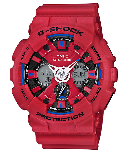 CASIO G-SHOCK รุ่น GA-120TR-4ADR สีแดง สินค้าของเเท้ รับประกันศูนย์ CMG 1ปี