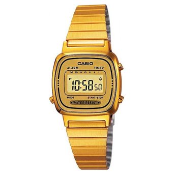 Casio นาฬิกาข้อมือ Classic รุ่น LA-670WGA-9DF สีทอง เรือนเล็ก สินค้าของเเท้ รับประกันศูนย์ CMG