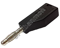 [ 2ชิ้น ] ปลั๊กกล้วย/บานานา BNN-001 (Banana plug) TAIWAN สีดำ / BLK