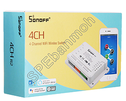 สวิทช์ไร้สาย (Remote Switch) รุ่นSONOFF-4CH Sonoff สมาร์ทสวิทช์ไร้สาย สั่งผ่านมือถือ 4 ช่อง 10A 2200W