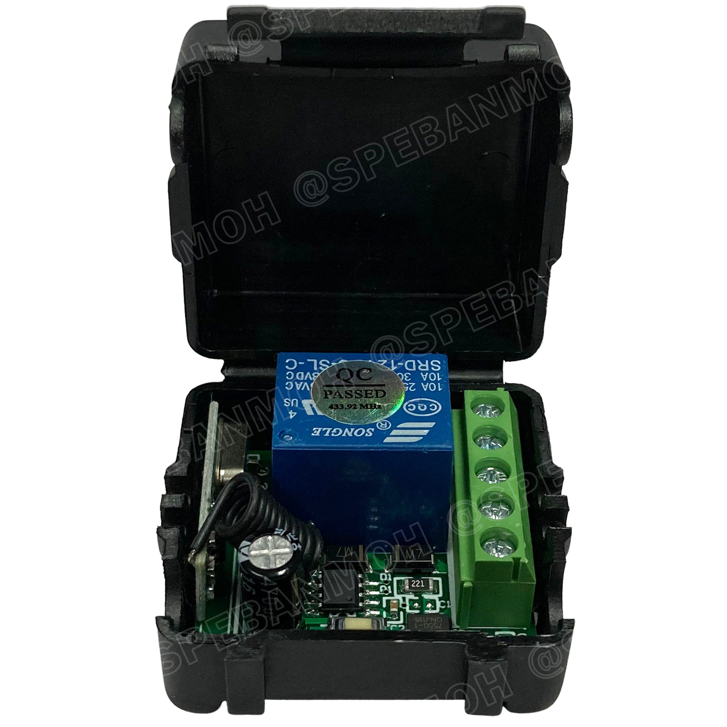 [ 1ชุด ] WRC-CH1-024-433MHz 24V สวิทช์รีโมท 1 ช่อง (Wireless Remote Control Switch), 433Mhz, 24V สวิทซ์รีโมท 24V รีโมทสวิทซ์ สวิทซ์ไร้สาย ไวเลส Switch Wireless ไร้สาย ใช้สัญญาณ 433MHz สวิทช์อัจฉริยะควบคุมแบบไร้สาย สวิทช์ไฟแบบรีโมทไร้สาย