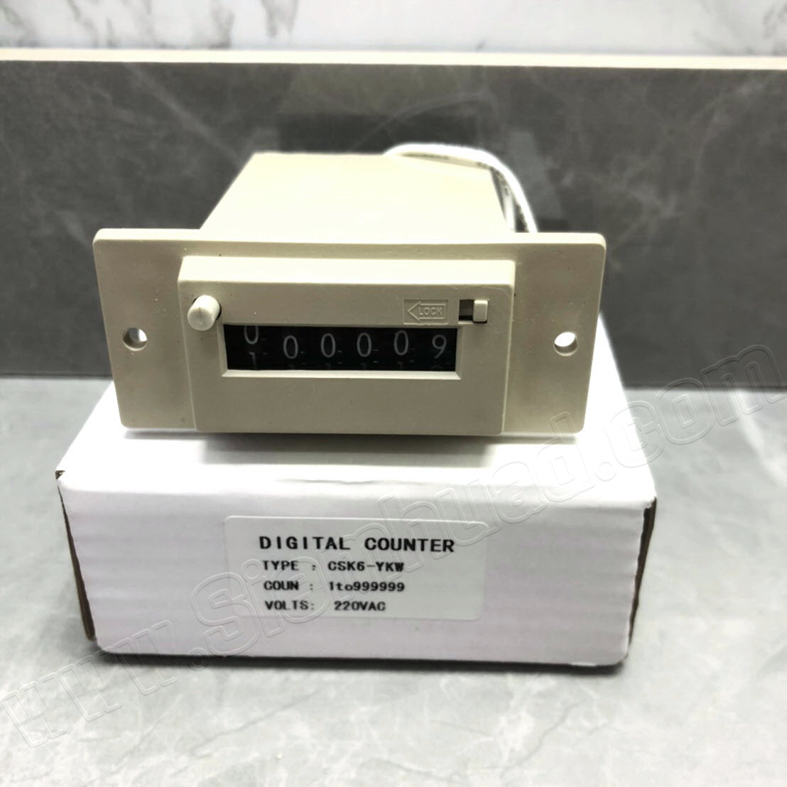 เคาน์เตอร์นับจำนวน 6 หลัก COUNTER (PNC) CSK6-YKW 24VDC, 220VAC