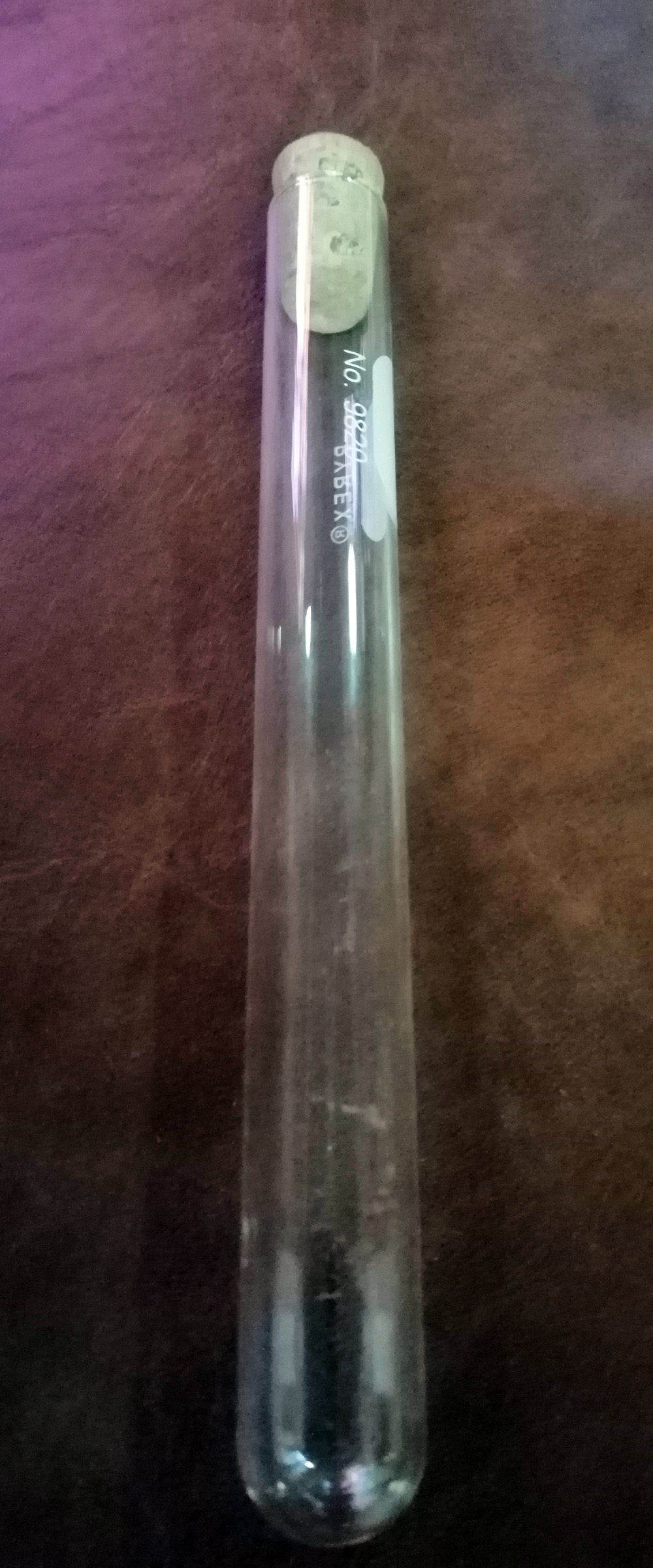 หลอดทดลองแก้วPyrexขนาด 16X150 มม.พร้อมจุกก็อก