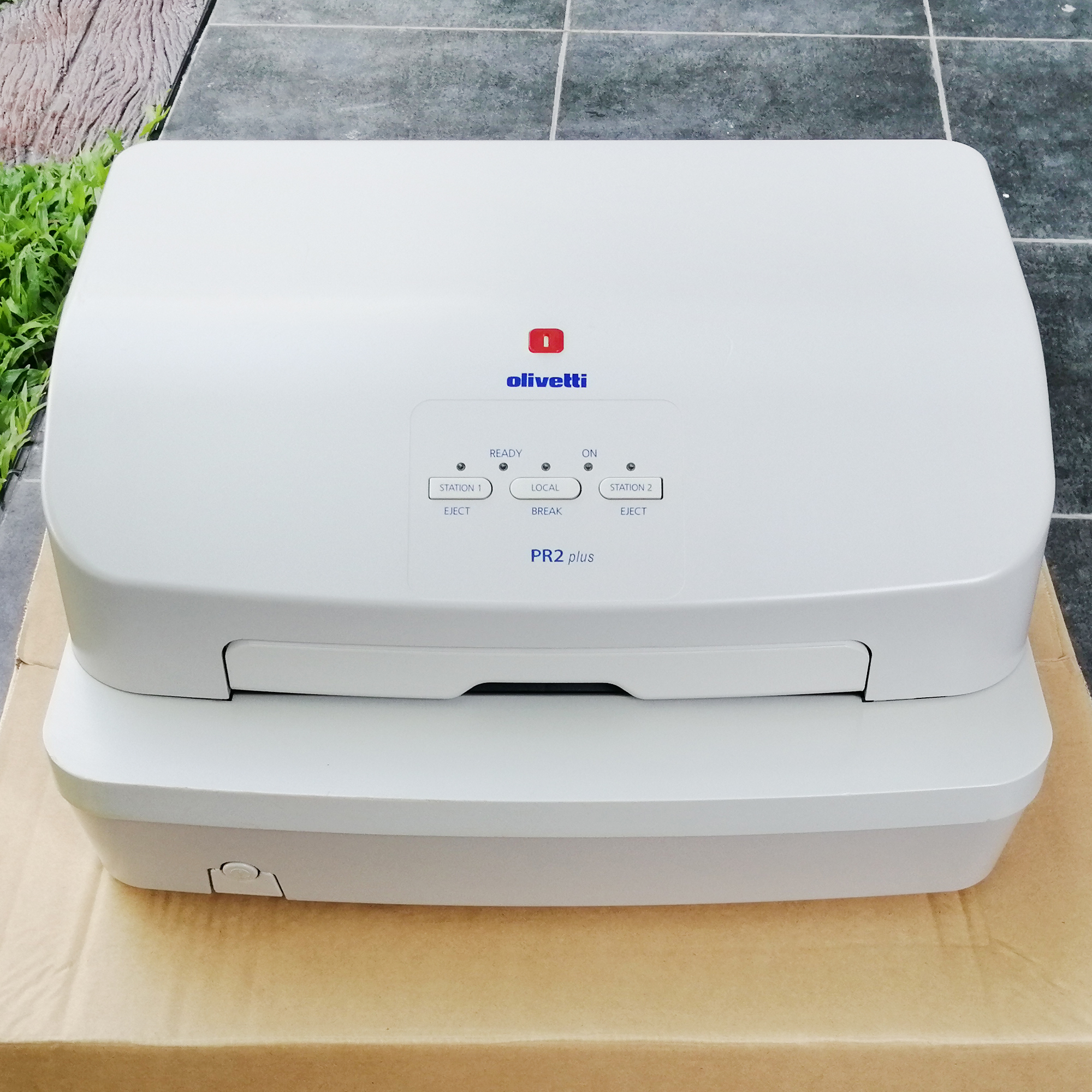 เครื่องพิมพ์สมุด พิมพ์สมุดทะเบียน สมุดประจำตัว Passbook printer Olivetti PR2+ (Rebuilt มือ 2) Olivetti PR2 Plus รับประกัน 6 เดือน อุปกรณ์ครบ สภาพ 80% พร้อมใช้งาน