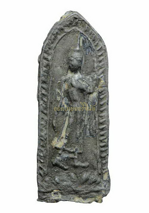 พระลีลาสองหน้า กรุวัดชุมนมสงฆ์ เนื้อชินเขียว สุพรรณ 65010499