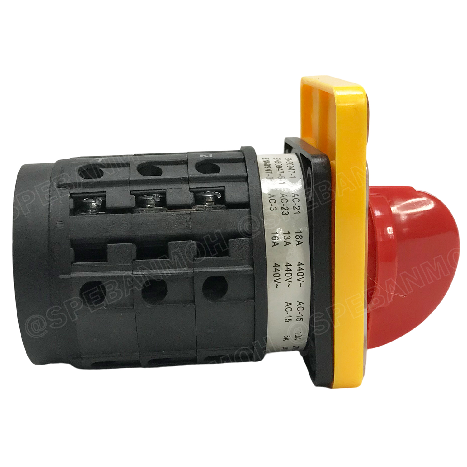 [ 1 ชิ้น ] G16-20A-V CHANGE OVER SWITCH 5 Position VOLT สวิทช์บิด โวลต์ มิเตอร์สวิทช์ Volt Meter Switch สวิทช์สลับการทำงาน ซีเลคเตอร์โวลท์ VOLT Selector Switch