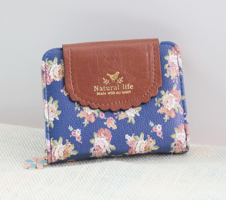 BAG-005 กระเป๋าสตางค์ ใส่ธนบัตรเต็มใบแนวนอน แบบสั้นพับได้