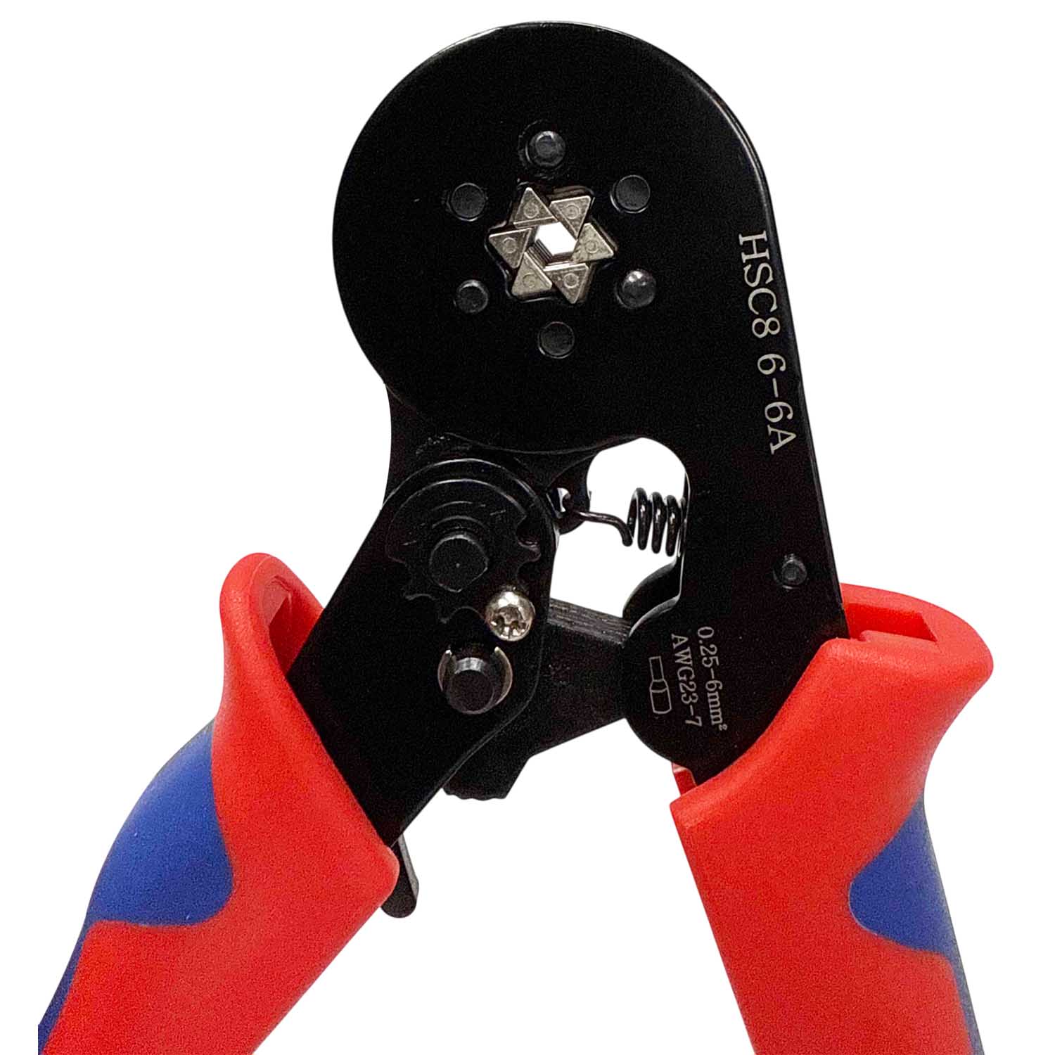 [ 1 ชุด ] HSC8-6-6 + E1200 รุ่นประหยัด พร้อมหางปลาคอร์ดเอ็น คอร์ดเอ็นแบบกล่อง คีมย้ำหางปลา คอร์ดเอ็น หางปลาเข็ม 0.25-10 mm² Crimping Terminal For Coed End คีมย้ำสลิปเข้าปลายสาย ย้ำสายไฟ Wire ferrules End sleeves 23-7AWG คีมอเนกประสงค์ ด้ามจับ CRIMPING TO