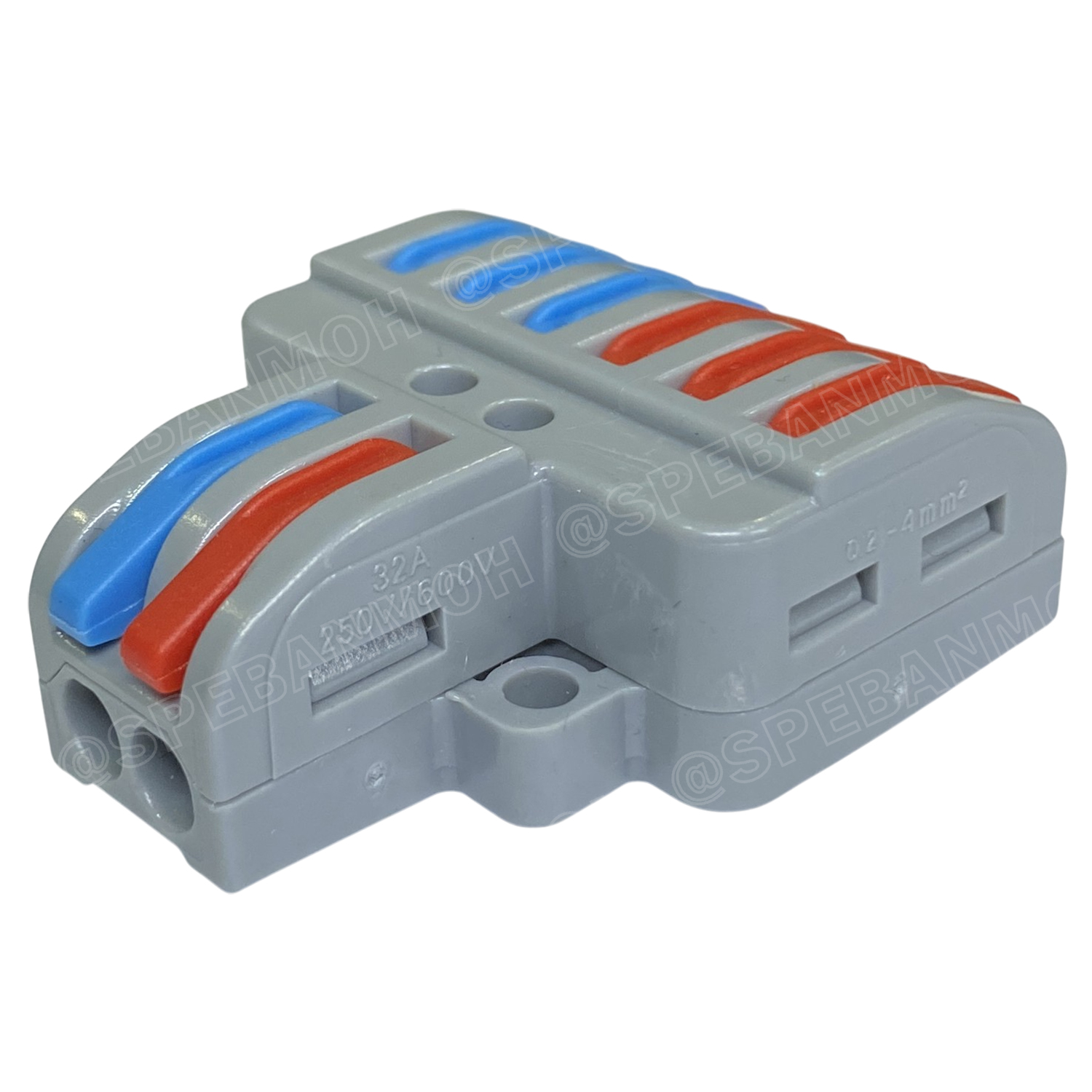 [ 1 ชิ้น ] LT-623 ตัวแยกสาย 3 ช่อง 2ชุด เข้า 3 ออก 6 32A 450V เทอร์มินอลต่อสายไฟ Terminal LT Series ตัวแยกสายแบบถอดได้ Wire connector terminal ขั้วต่อสายไฟ เทอร์มินอลเชื่อมต่อสายไฟ LT ตัวแยกสายแบบหนีบ Cable splitter เต๋าต่อสายไฟ