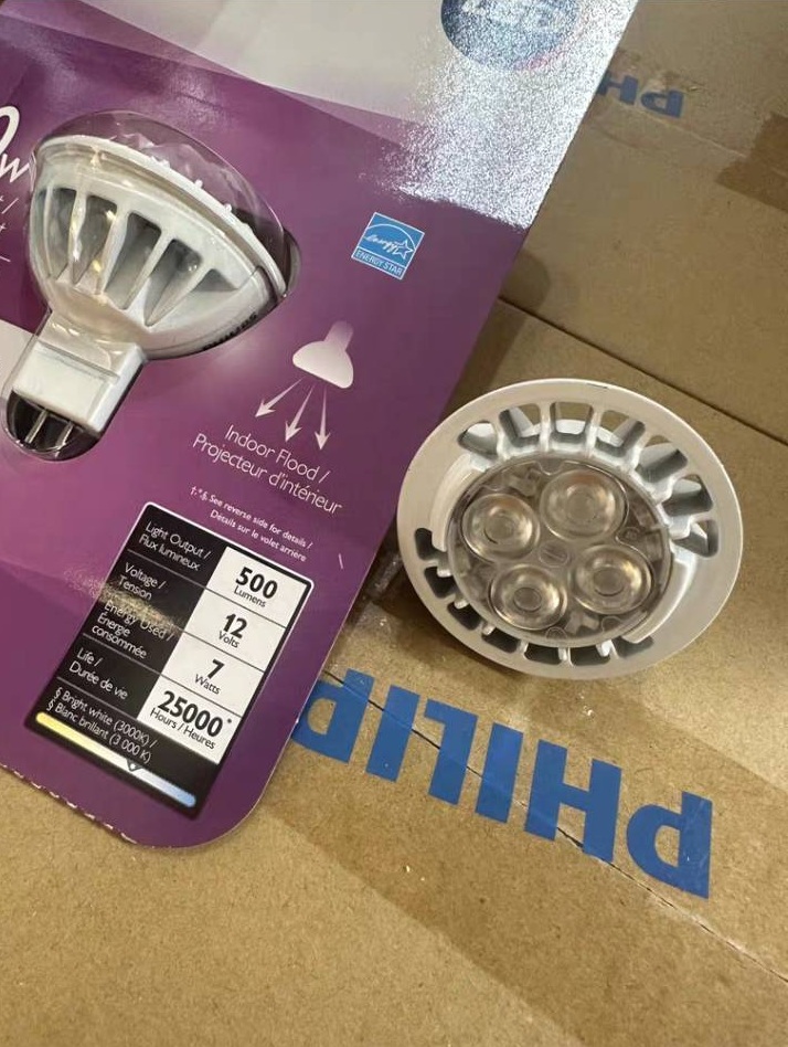 PHILIPS MR16 7w 930 60D โคมไฟลูกปัดรุ่นหรี่แสงได้,จำนวน1ดวง/ลัง