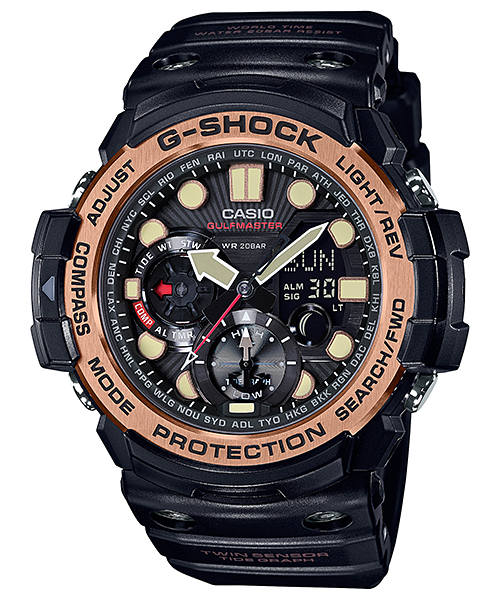 CASIO G-SHOCK รุ่น GN-1000RG-1ADR สีดำ โรสโกลด์ สินค้าของเเท้ รับประกันศูนย์ CMG