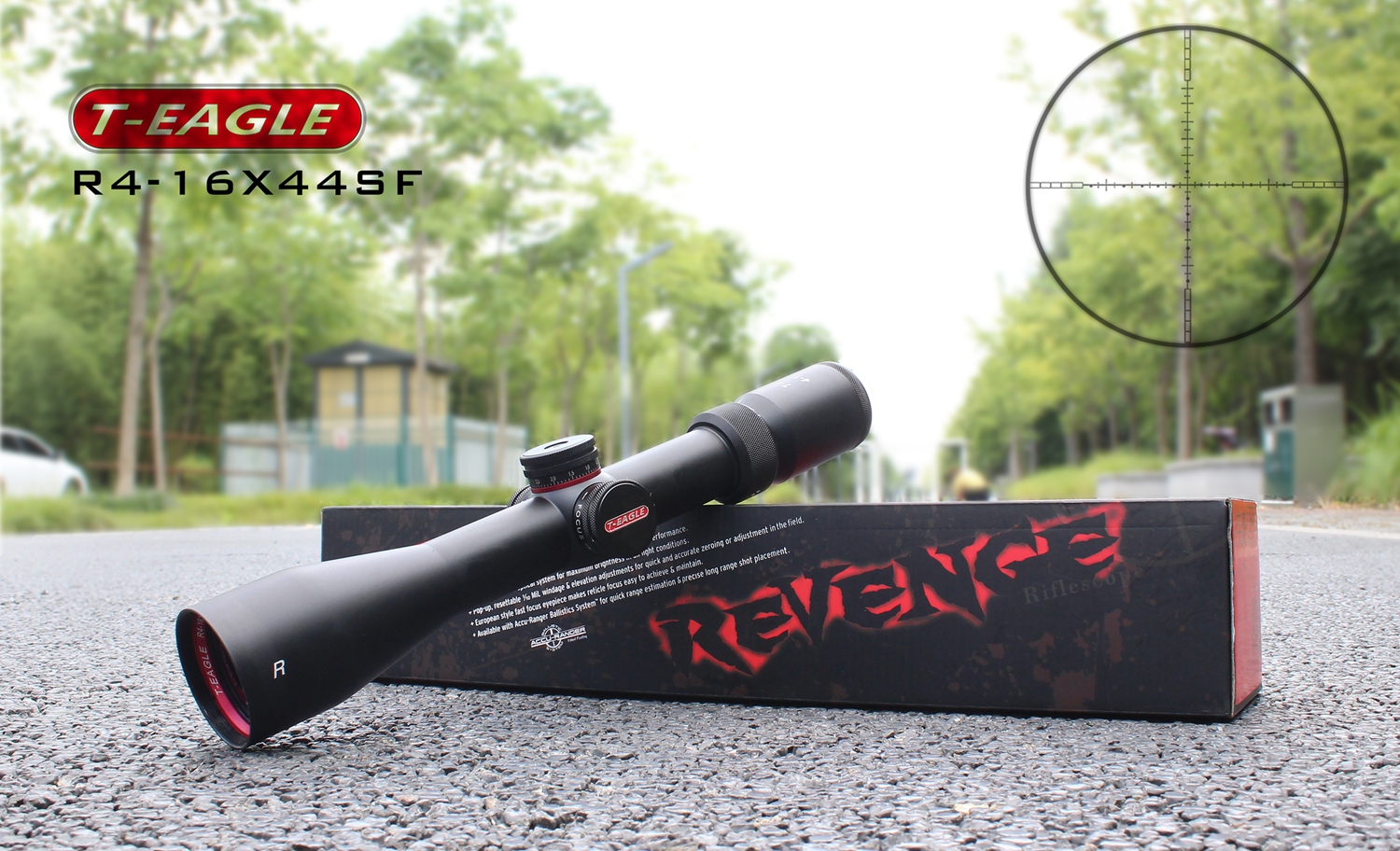 กล้องติดปืน T-Eagle R 4-16x44 SF กันน้ำ กันกระแทก รับประกัน 1 ปี