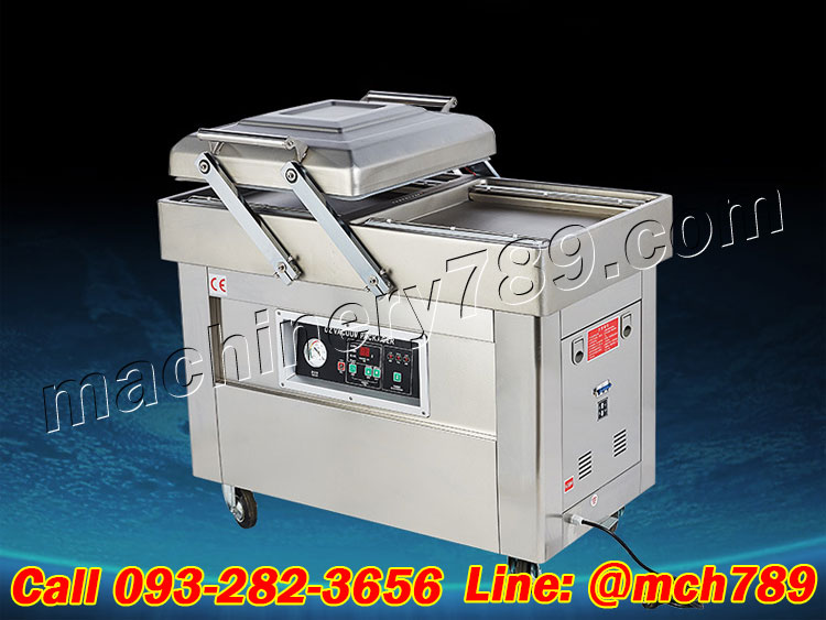 เครื่องซีลสูญญากาศอัตโนมัติ2หลุม รุ่น400/1000W (ระบบควบคุมคอมพิวเตอร์) เครื่องดูดสูญญากาศ เครื่องซีลพลาสติก เครื่องซีลสูญญากาศ เครื่องแพ็คสูญญากาศ เครื่องแพ็คถุง เครื่องแพ็คถุงสูญญากาศ 2-Hole Vacuum Sealer Automatic Packing Machine