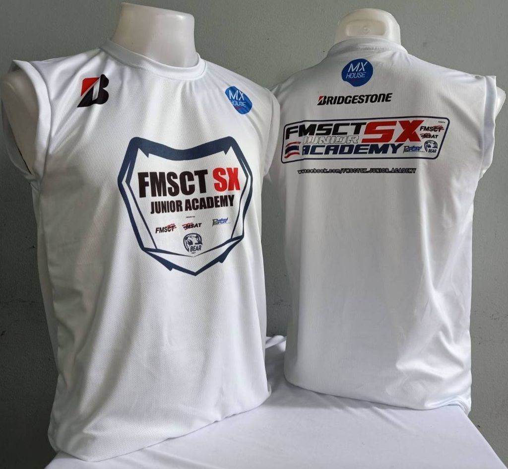 รับผลิตเสื้อกีฬาพิมพ์ลาย แขนกุด