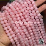 โรสควอตซ์ สีขุ่น 8 มิล *หิน*